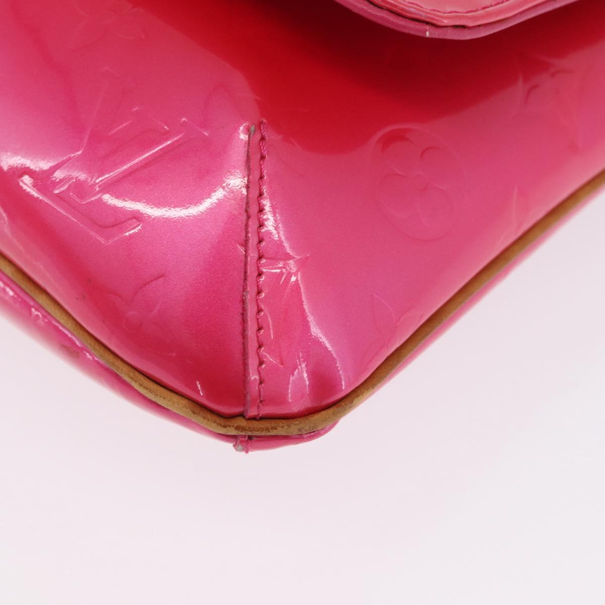 LOUIS VUITTON Vernis Thompson Street Bag Fuchsia Pink M91215 LV Auth ARZ072A