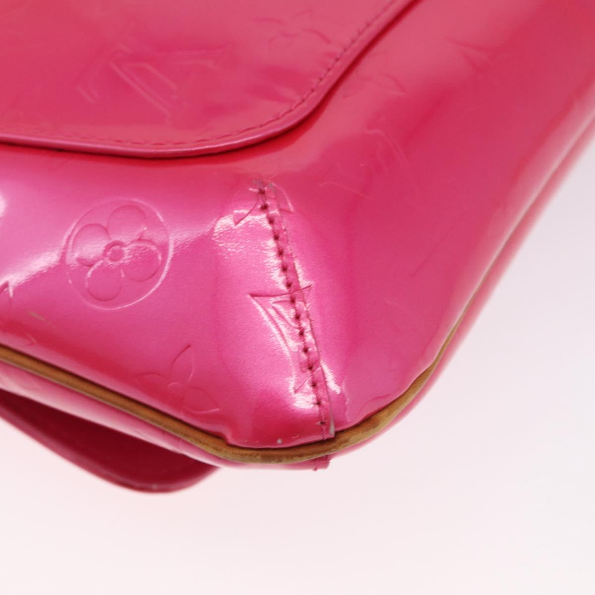 LOUIS VUITTON Vernis Thompson Street Bag Fuchsia Pink M91215 LV Auth ARZ072A