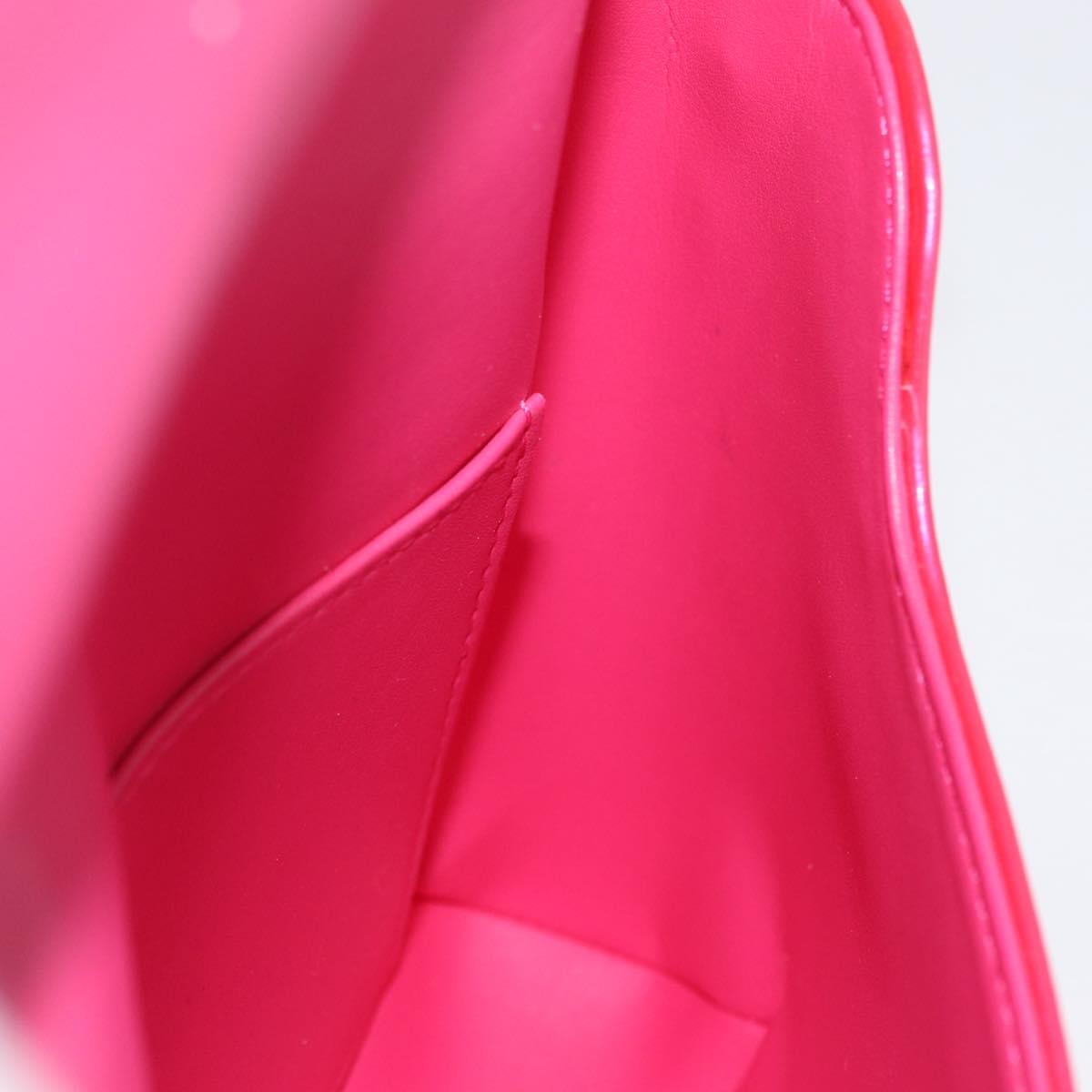 LOUIS VUITTON Vernis Thompson Street Bag Fuchsia Pink M91215 LV Auth ARZ072A