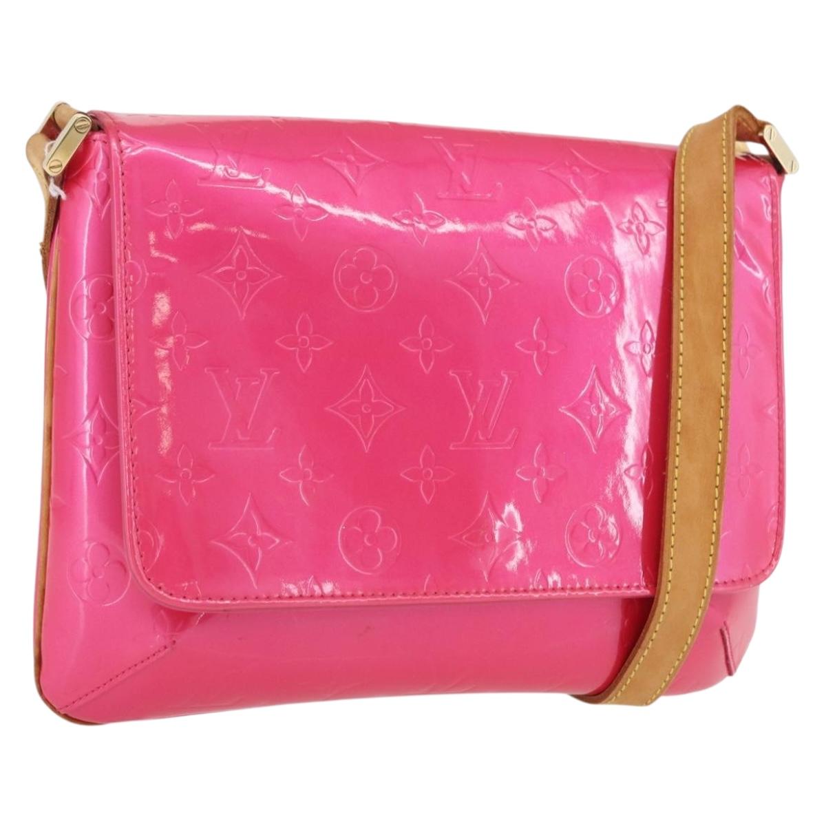 LOUIS VUITTON Vernis Thompson Street Bag Fuchsia Pink M91215 LV Auth ARZ072A