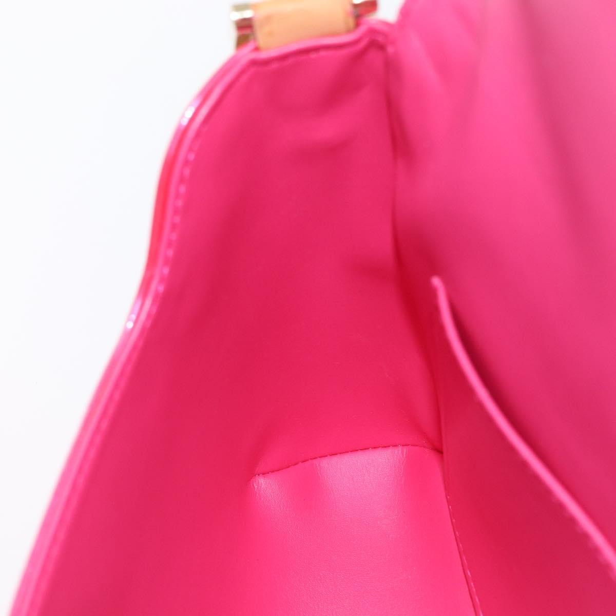 LOUIS VUITTON Vernis Thompson Street Bag Fuchsia Pink M91215 LV Auth ARZ072A
