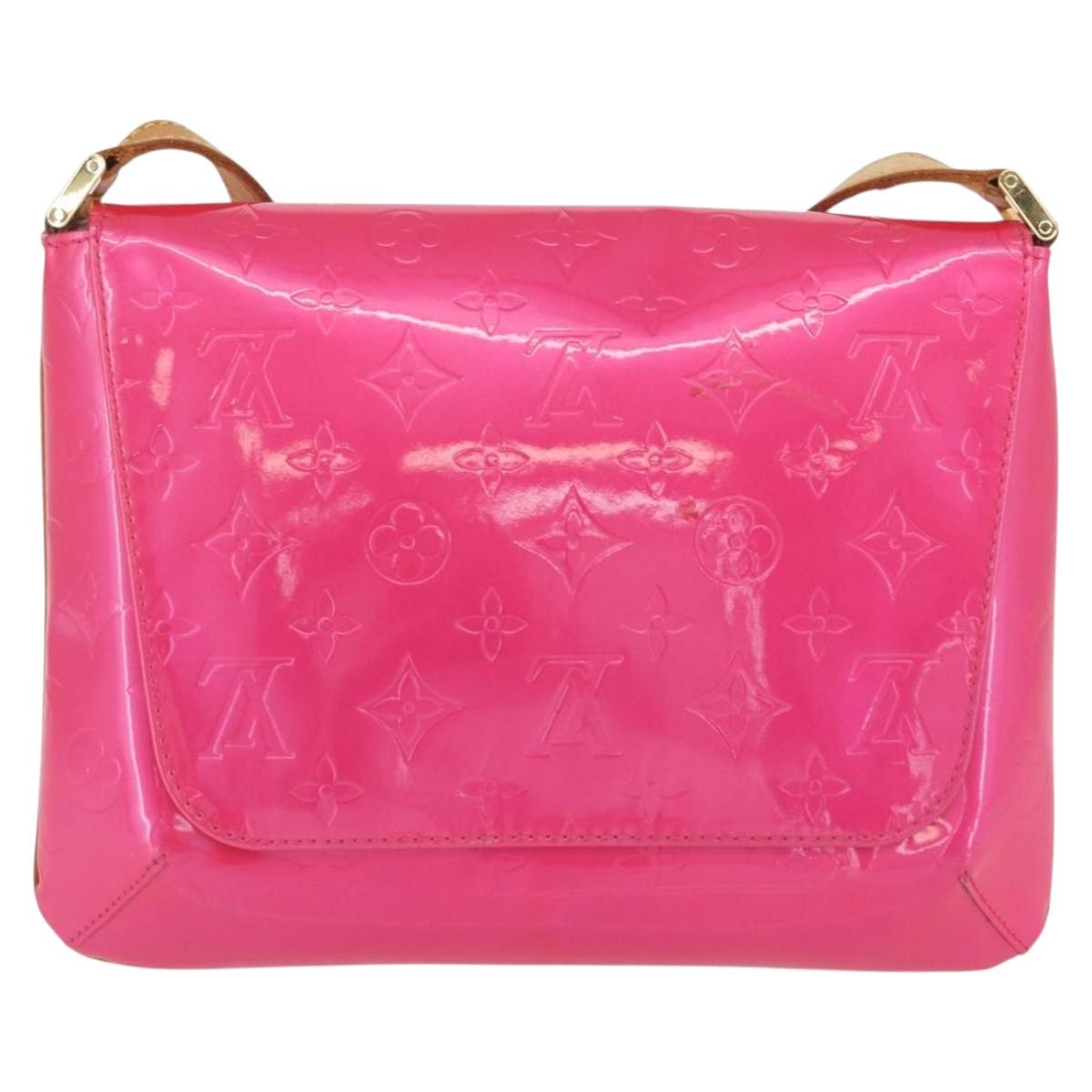 LOUIS VUITTON Vernis Thompson Street Bag Fuchsia Pink M91215 LV Auth ARZ072A