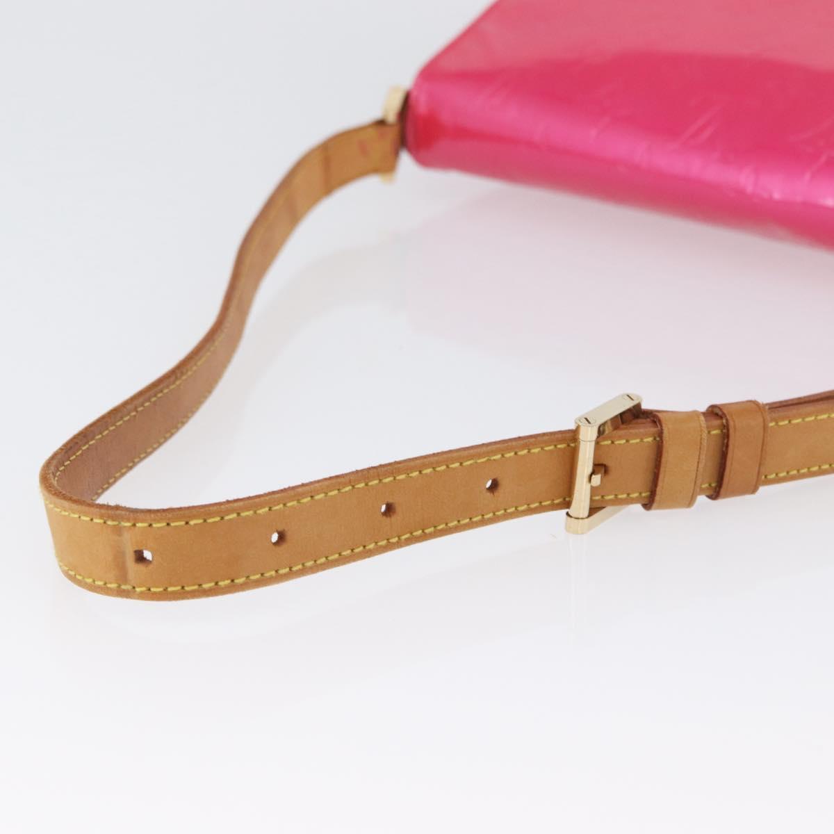 LOUIS VUITTON Vernis Thompson Street Bag Fuchsia Pink M91215 LV Auth ARZ072A