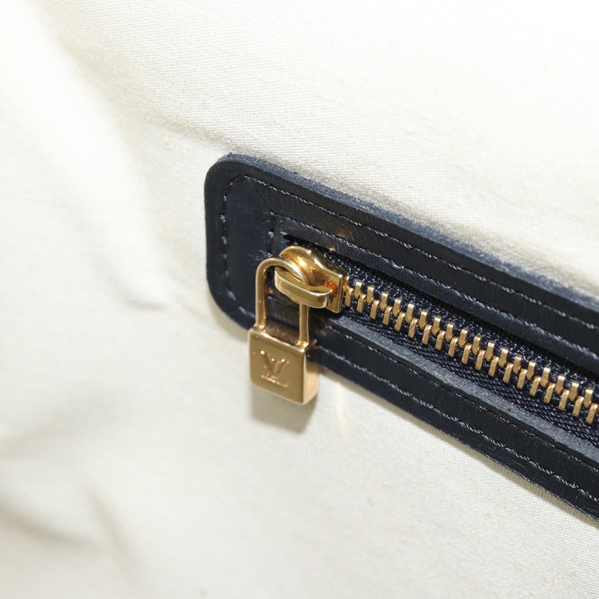 LOUIS VUITTON Monogram Mini Josephine GM Hand Bag Blue M92211 LV Auth ARZ076