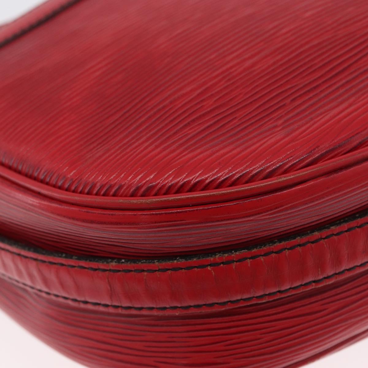 LOUIS VUITTON Epi Jeune Fille MM Shoulder Bag Red M52157 LV Auth ARZ077