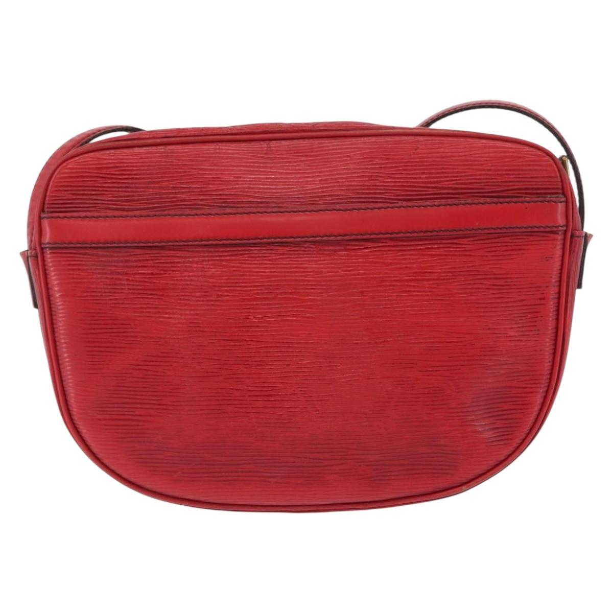 LOUIS VUITTON Epi Jeune Fille MM Shoulder Bag Red M52157 LV Auth ARZ077