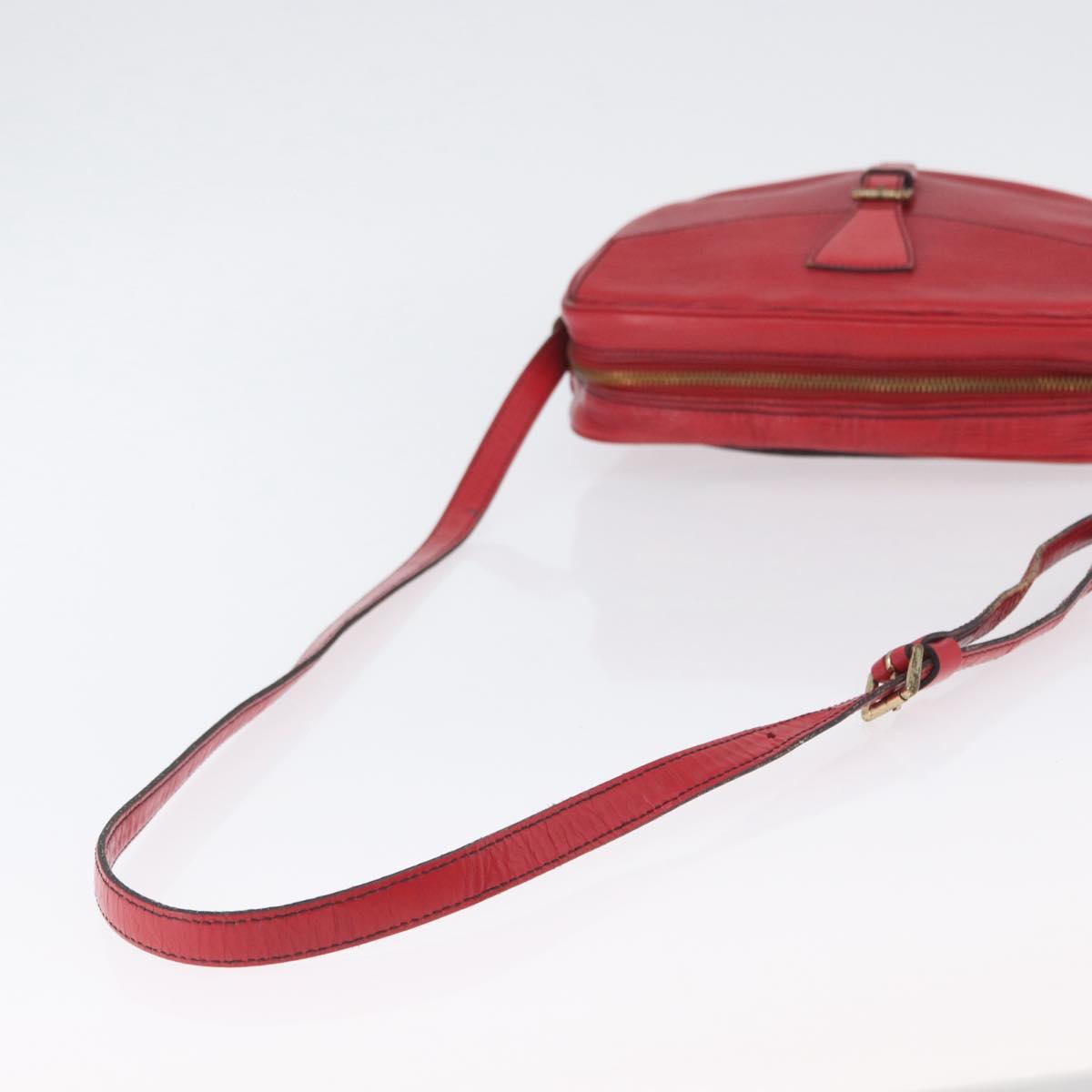 LOUIS VUITTON Epi Jeune Fille MM Shoulder Bag Red M52157 LV Auth ARZ077