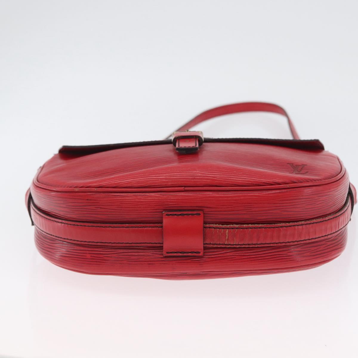 LOUIS VUITTON Epi Jeune Fille MM Shoulder Bag Red M52157 LV Auth ARZ077