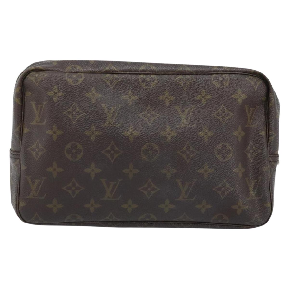 LOUIS VUITTON Monogram Trousse Toilette 28 Clutch Bag M47522 LV Auth ARZ078