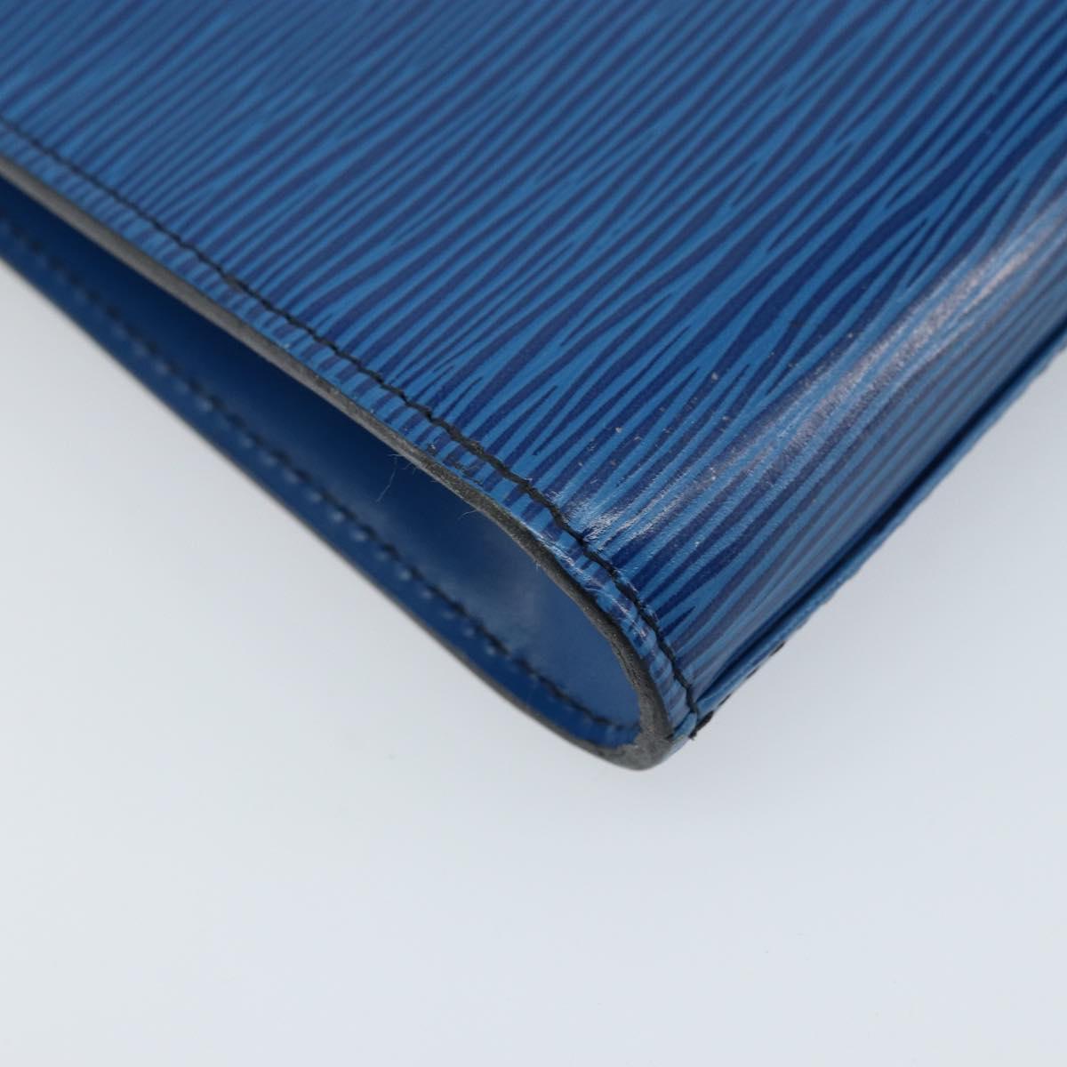 LOUIS VUITTON Epi Art Deco Clutch Bag Blue M52635 LV Auth ARZ083
