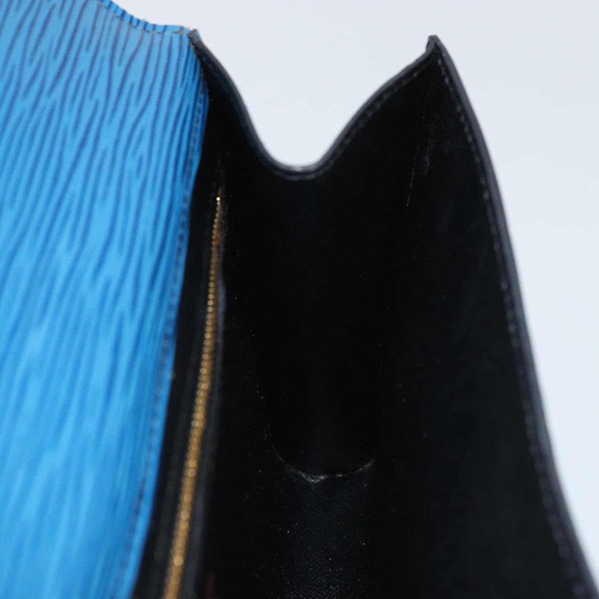 LOUIS VUITTON Epi Art Deco Clutch Bag Blue M52635 LV Auth ARZ083