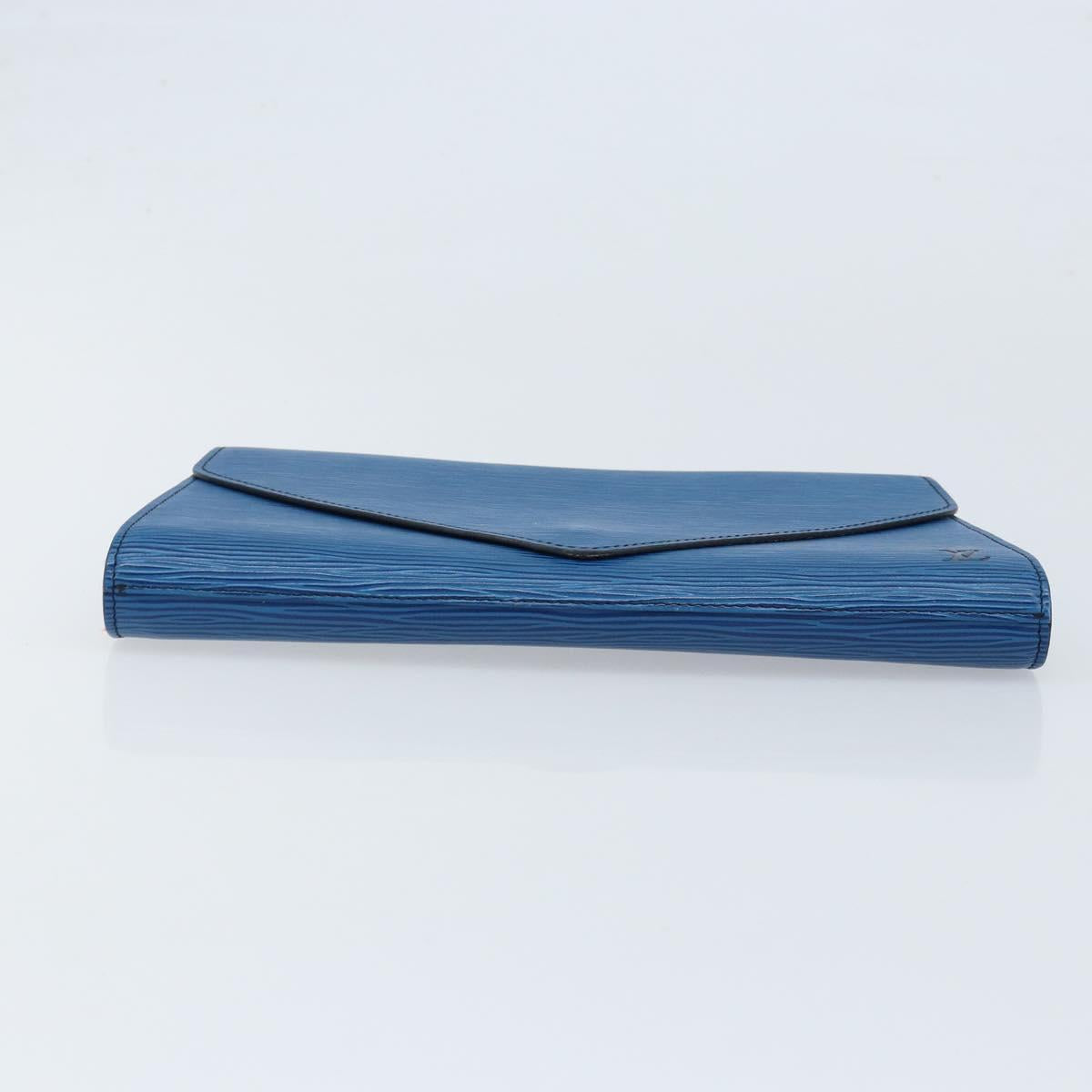 LOUIS VUITTON Epi Art Deco Clutch Bag Blue M52635 LV Auth ARZ083