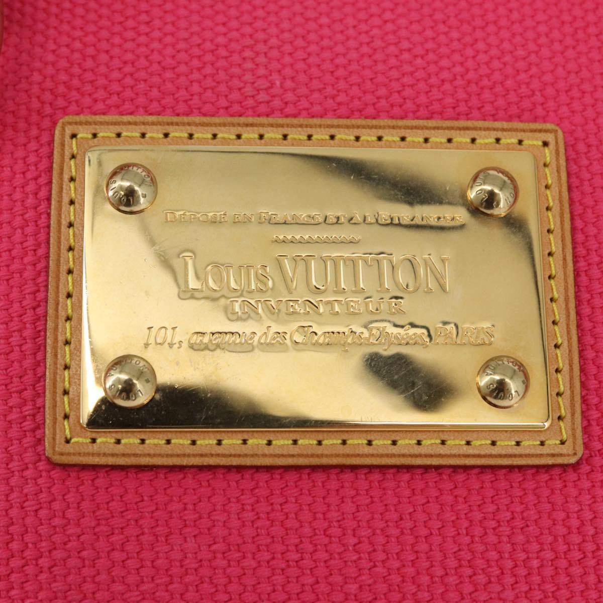 LOUIS VUITTON Antigua Cabas PM Hand Bag Rouge Pink M40088 LV Auth ARZ084