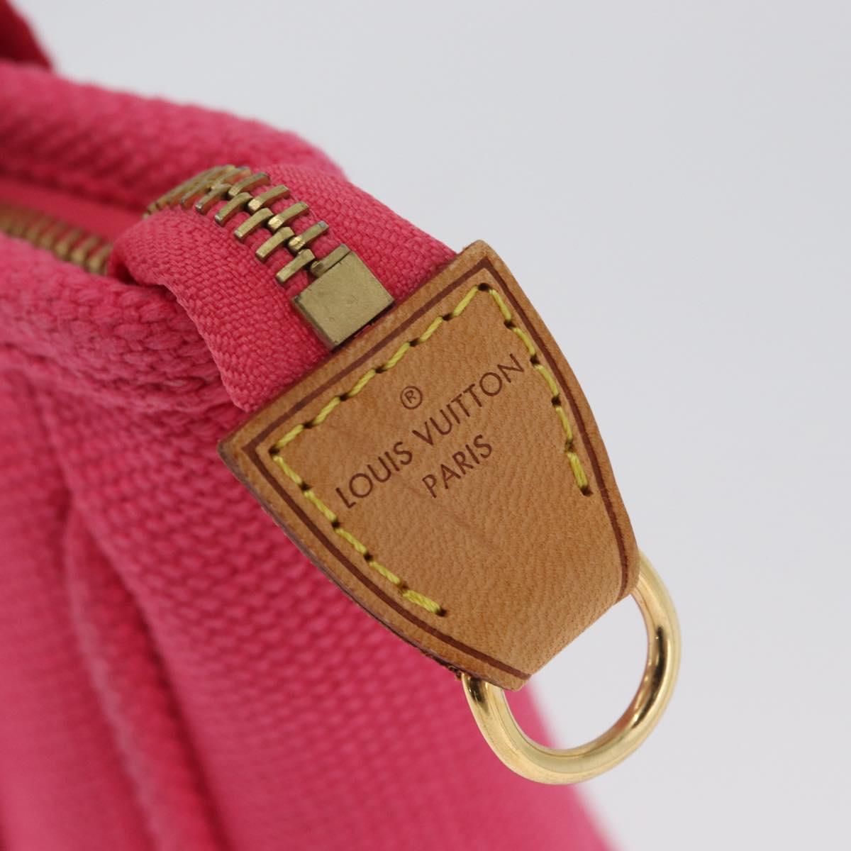 LOUIS VUITTON Antigua Cabas PM Hand Bag Rouge Pink M40088 LV Auth ARZ084