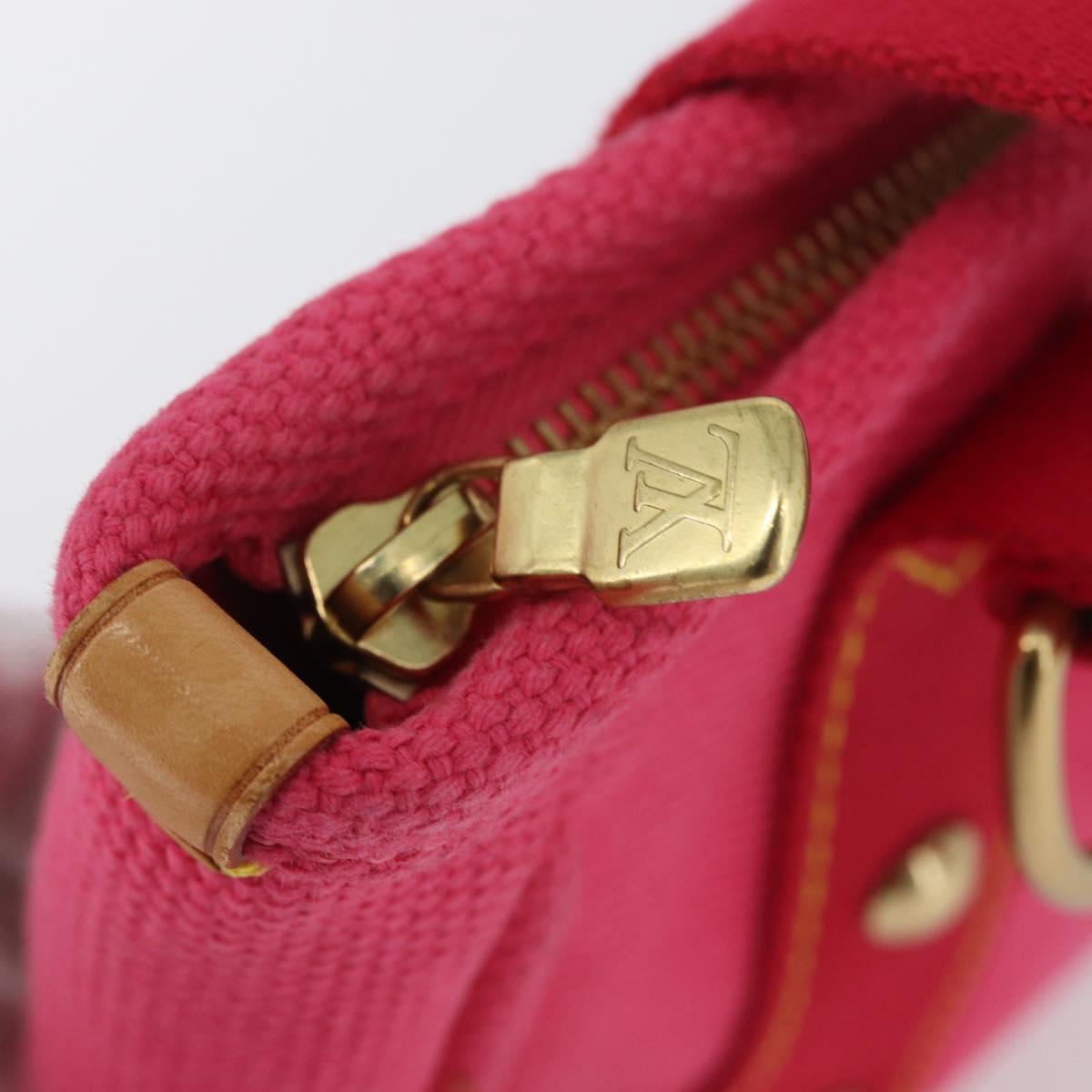 LOUIS VUITTON Antigua Cabas PM Hand Bag Rouge Pink M40088 LV Auth ARZ084