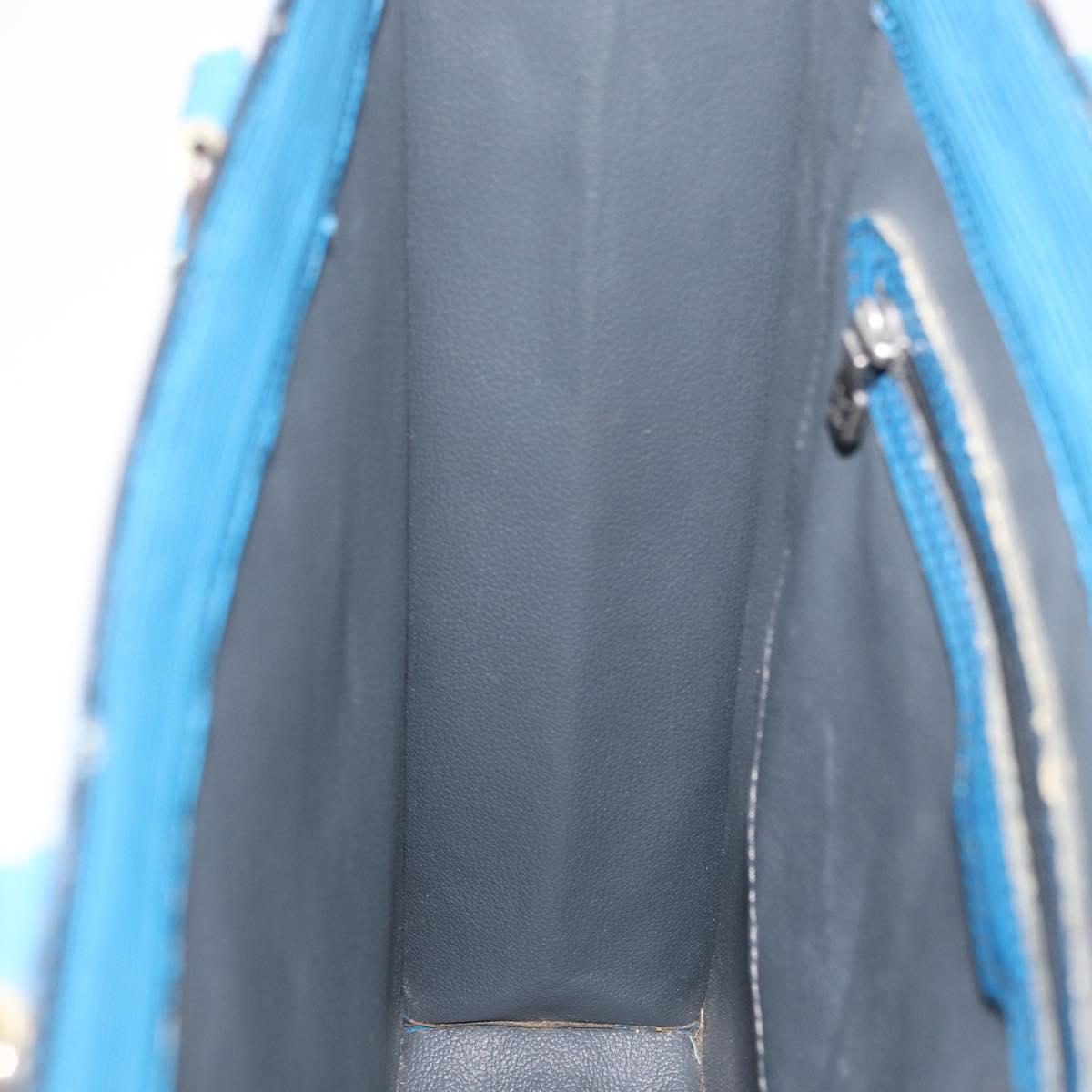 LOUIS VUITTON Epi Sac Plat Hand Bag Blue M52075 LV Auth ARZ090