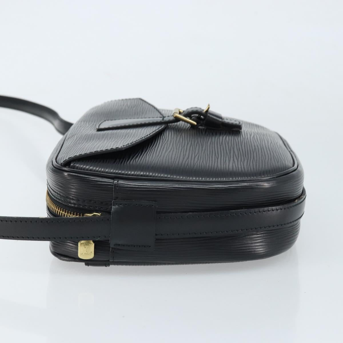 LOUIS VUITTON Epi Jeune Fille MM Shoulder Bag Black M52152 LV Auth ARZ104