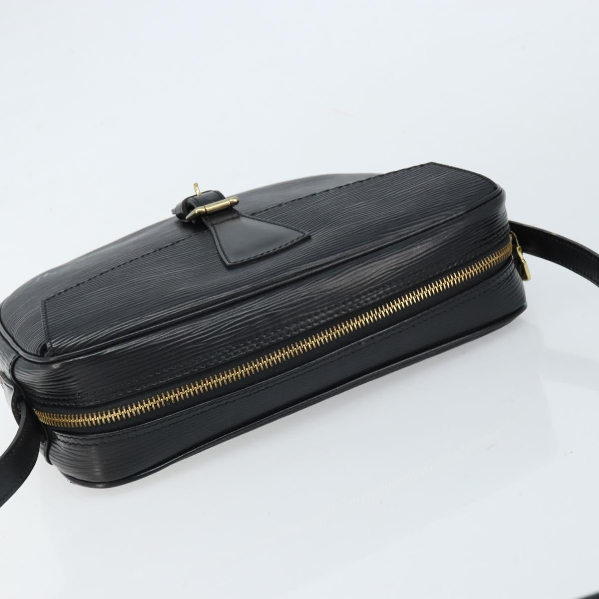 LOUIS VUITTON Epi Jeune Fille MM Shoulder Bag Black M52152 LV Auth ARZ104