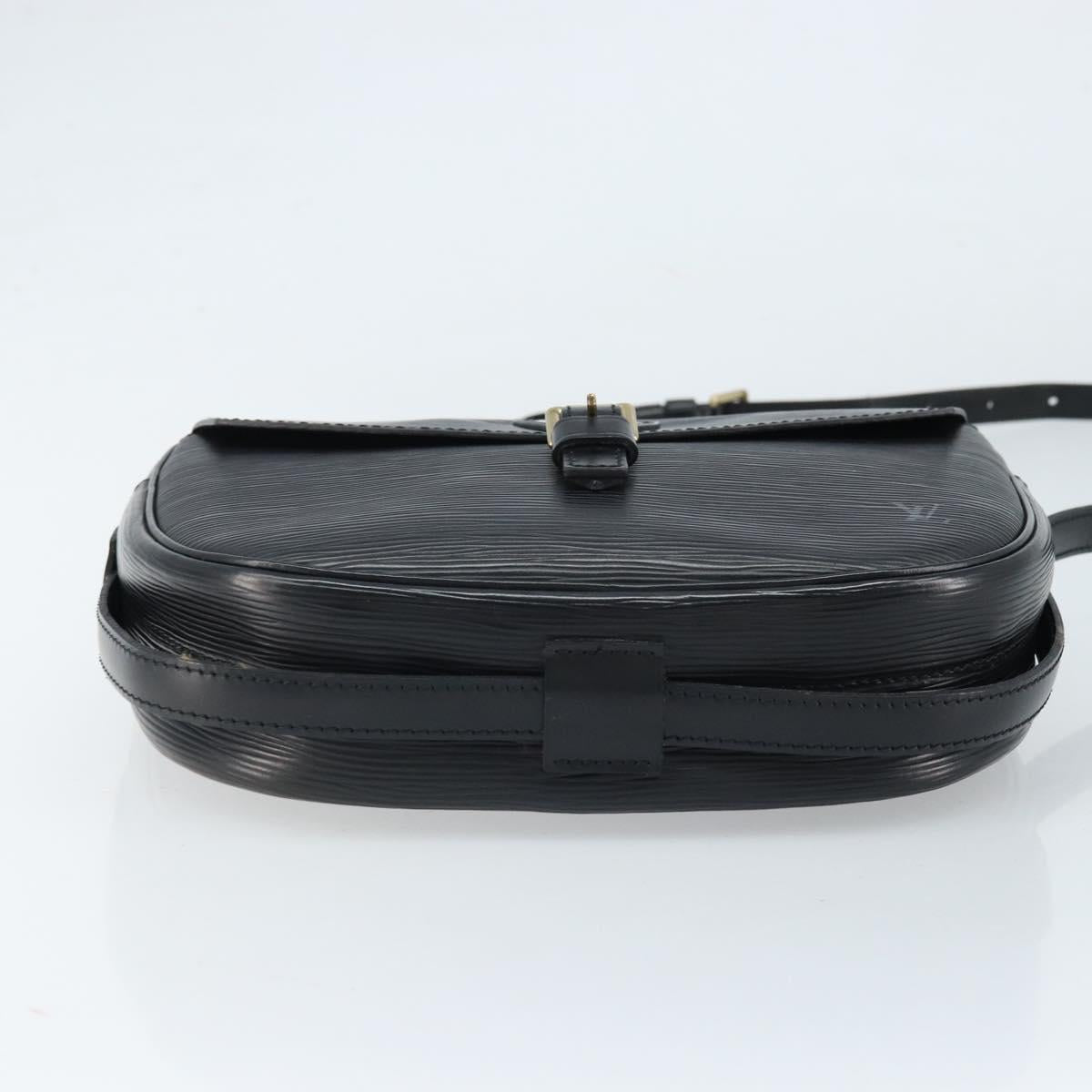 LOUIS VUITTON Epi Jeune Fille MM Shoulder Bag Black M52152 LV Auth ARZ104