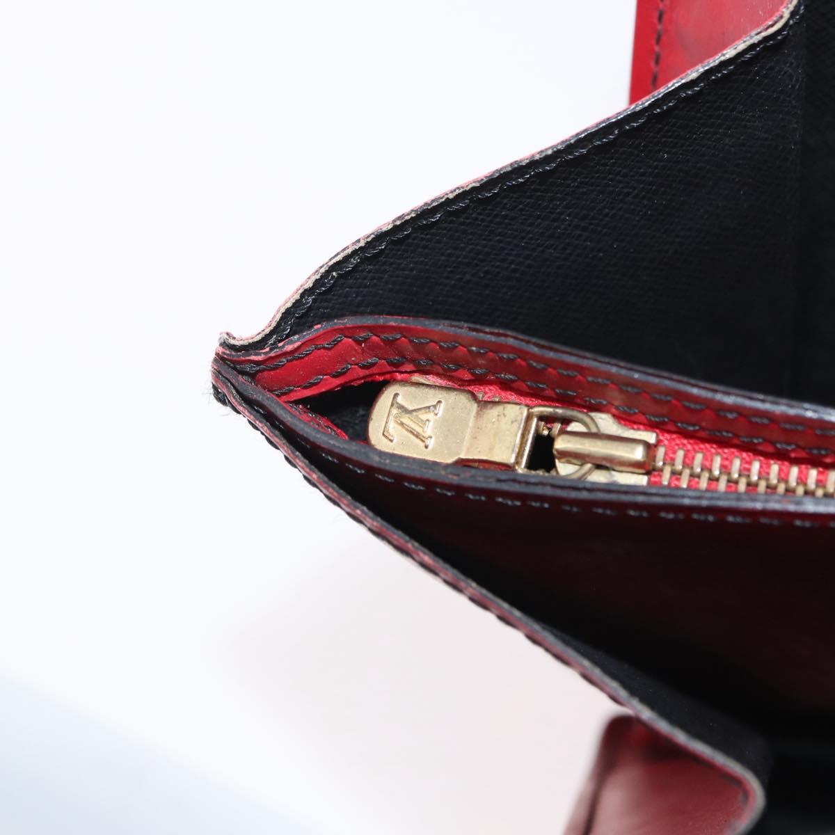 LOUIS VUITTON Epi Bicolor Varenne Hand Bag Black Red M52387 LV Auth ARZ106