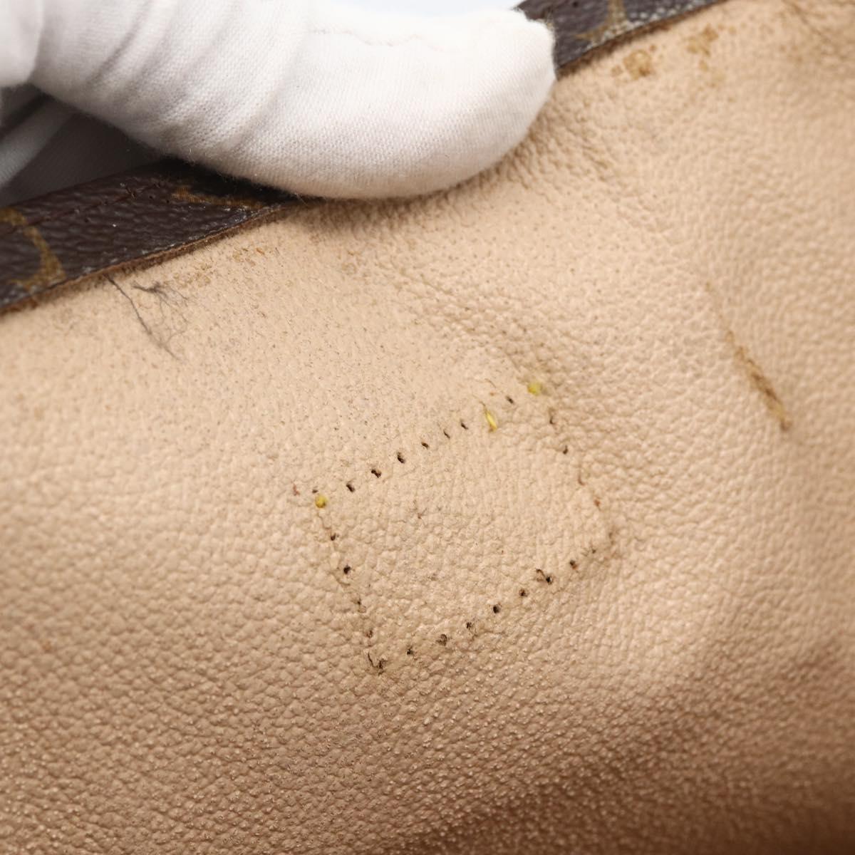 LOUIS VUITTON Monogram Sac Plat Hand Bag M51140 LV Auth ARZ108