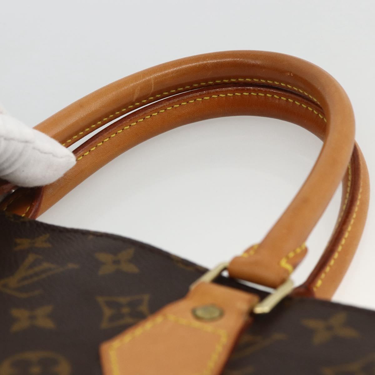 LOUIS VUITTON Monogram Sac Plat Hand Bag M51140 LV Auth ARZ108