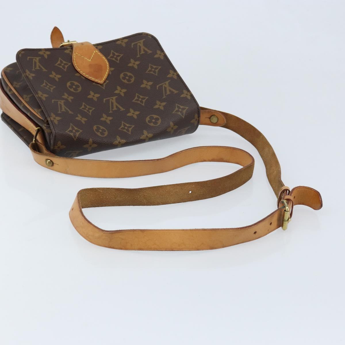 LOUIS VUITTON Monogram Cartouchiere MM Shoulder Bag M51253 LV Auth ARZ112