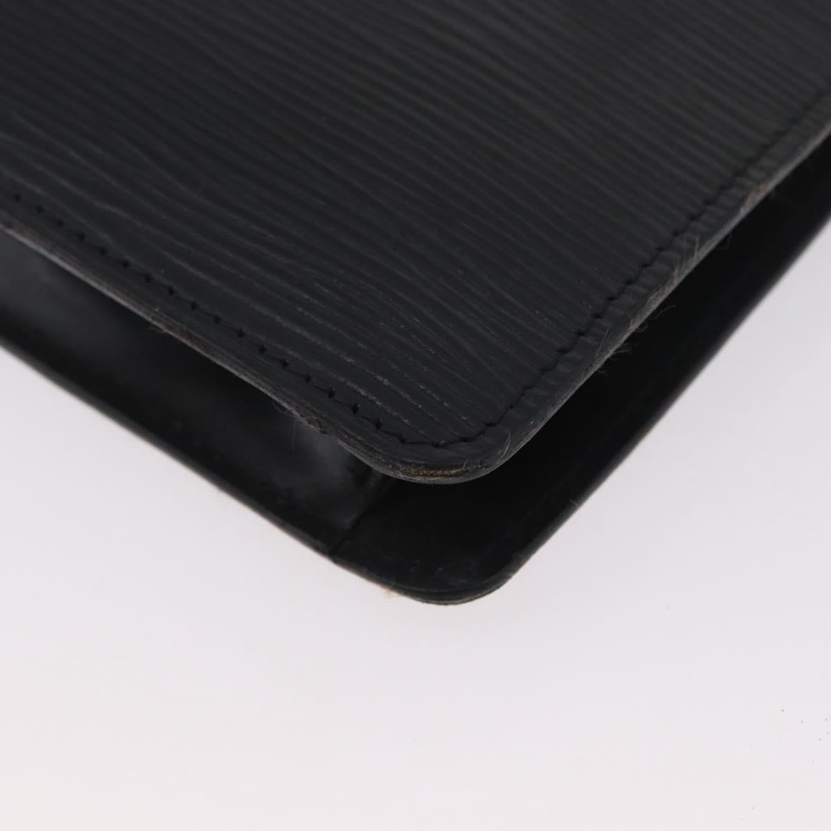 LOUIS VUITTON Epi Montaigne 27 Clutch Bag Black M52652 LV Auth ARZ117