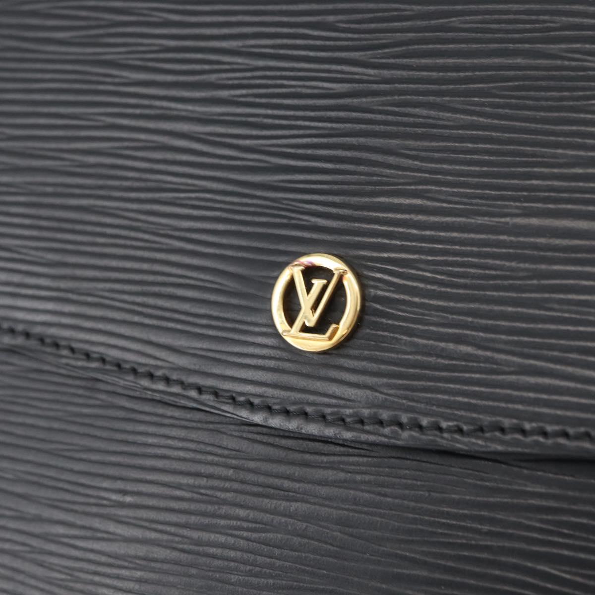 LOUIS VUITTON Epi Montaigne 27 Clutch Bag Black M52652 LV Auth ARZ117