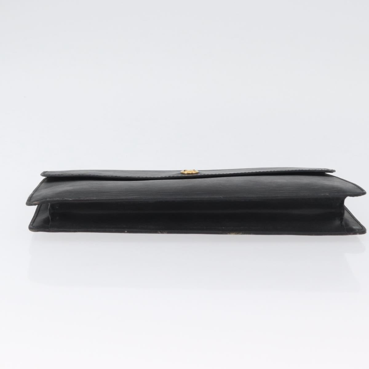 LOUIS VUITTON Epi Montaigne 27 Clutch Bag Black M52652 LV Auth ARZ117
