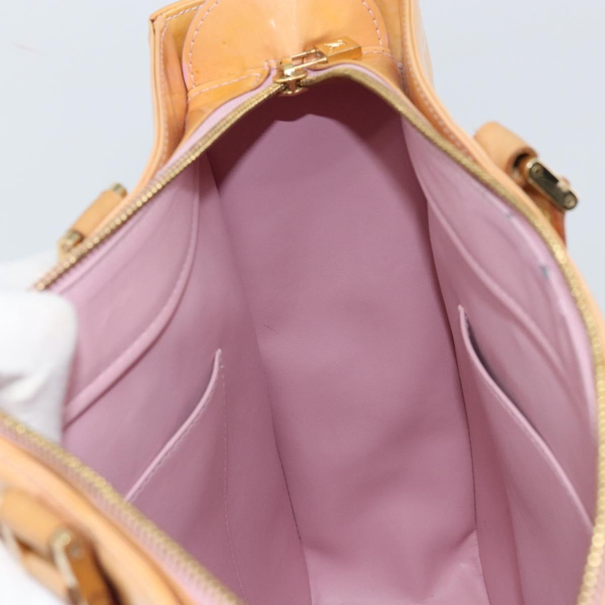 LOUIS VUITTON Monogram Vernis Columbus Bag Marshmallow Pink M91032 Auth ARZ126