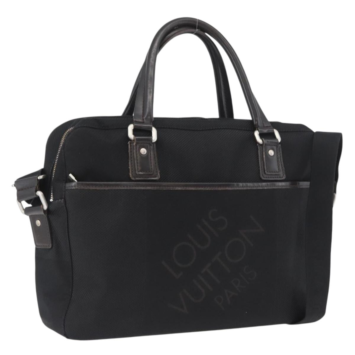 LOUIS VUITTON Damier Geant Yak Business Bag 2way Black Noir M93082 Auth ARZ127
