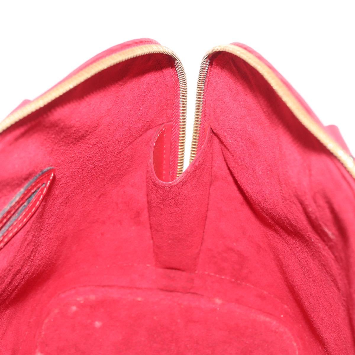 LOUIS VUITTON Epi Alma Hand Bag Castilian Red M52147 LV Auth ARZ152