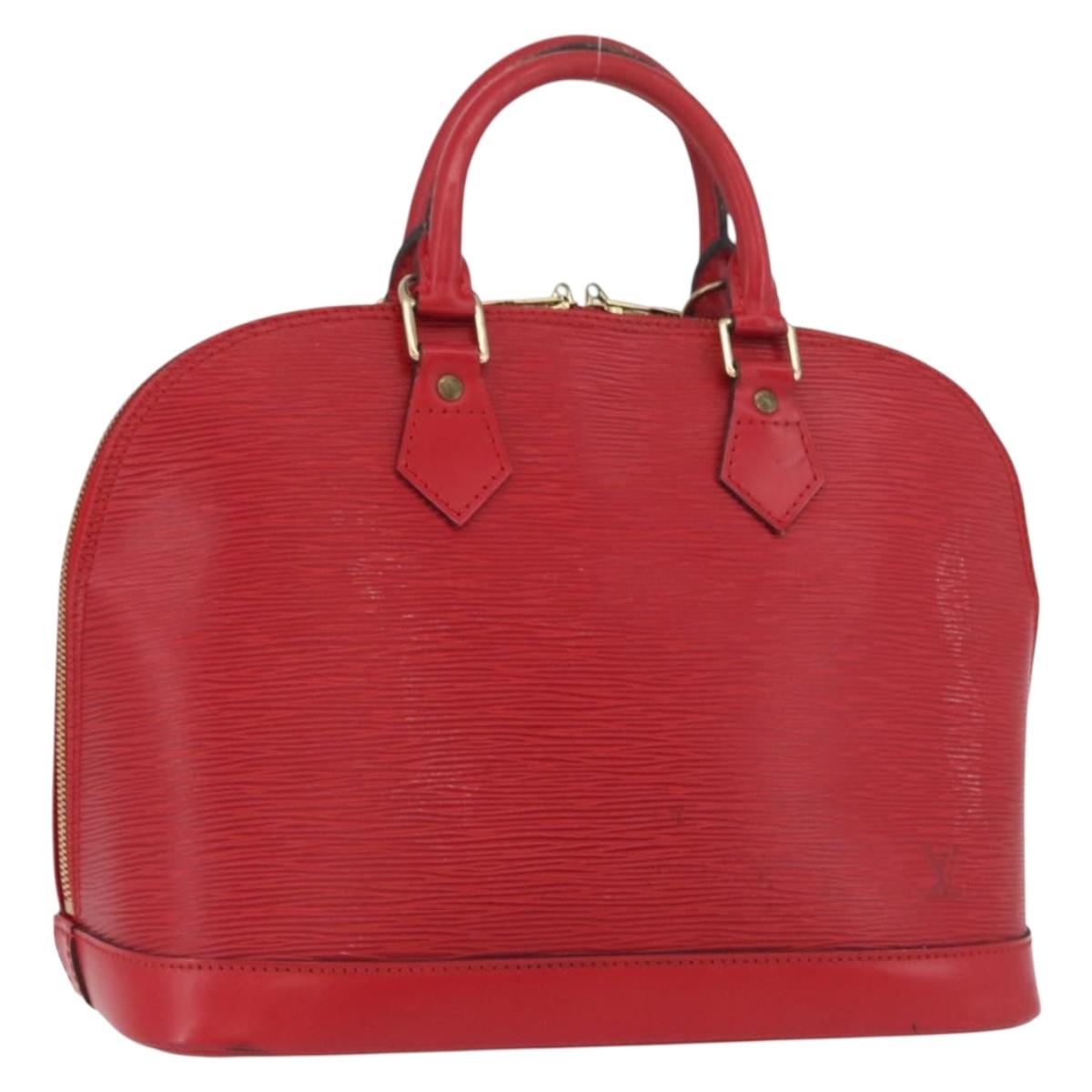 LOUIS VUITTON Epi Alma Hand Bag Castilian Red M52147 LV Auth ARZ152