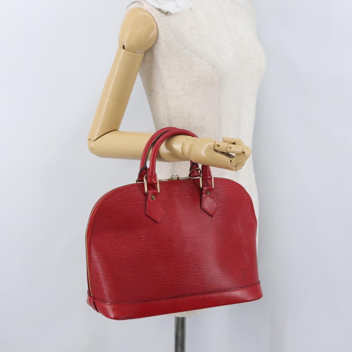 LOUIS VUITTON Epi Alma Hand Bag Castilian Red M52147 LV Auth ARZ152