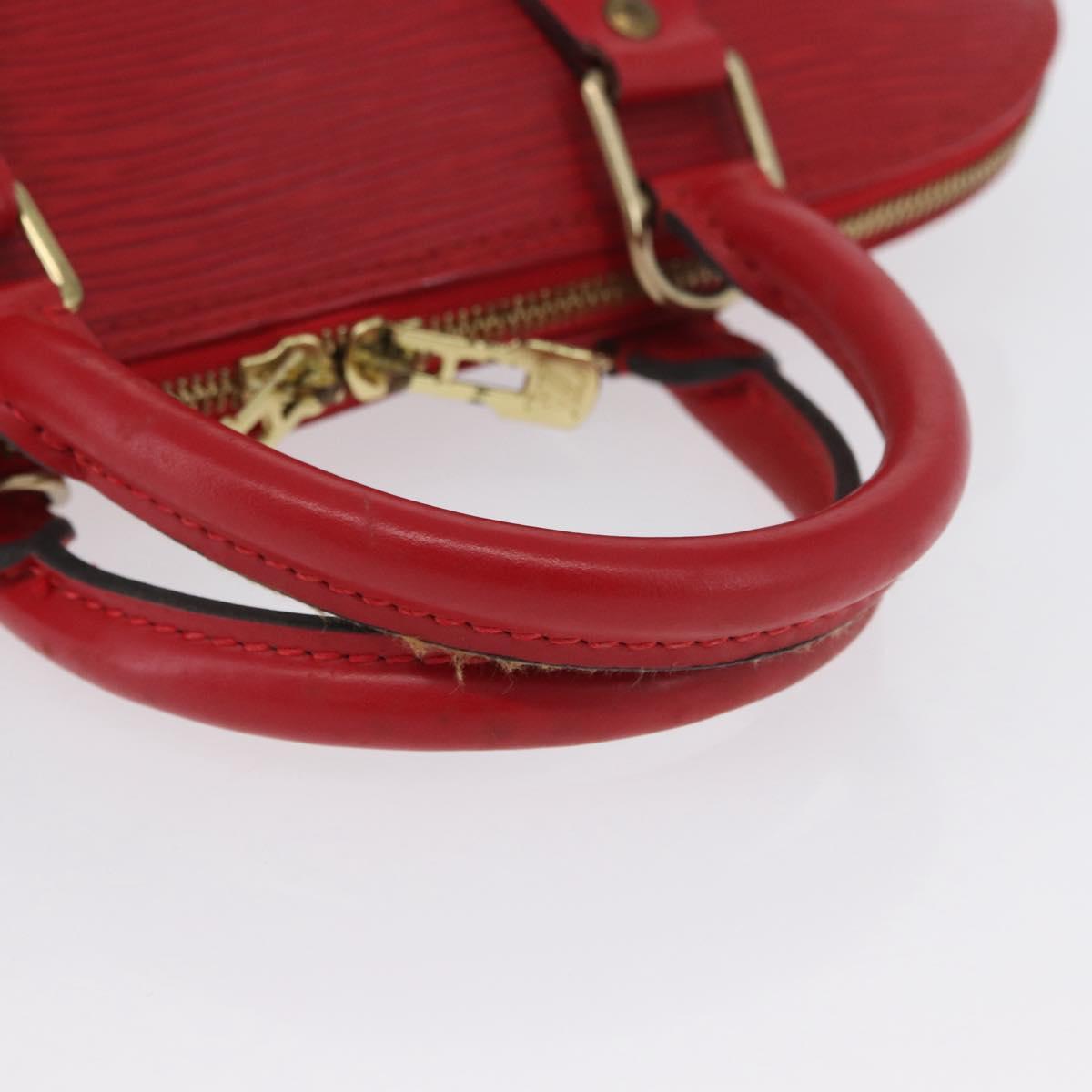 LOUIS VUITTON Epi Alma Hand Bag Castilian Red M52147 LV Auth ARZ152