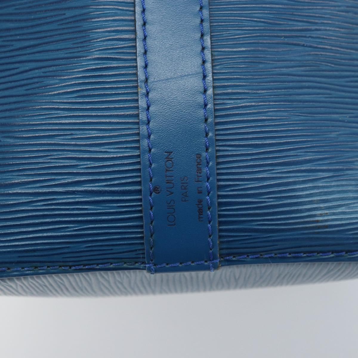 LOUIS VUITTON Epi Petit Noe Shoulder Bag Blue M44105 LV Auth ARZ155