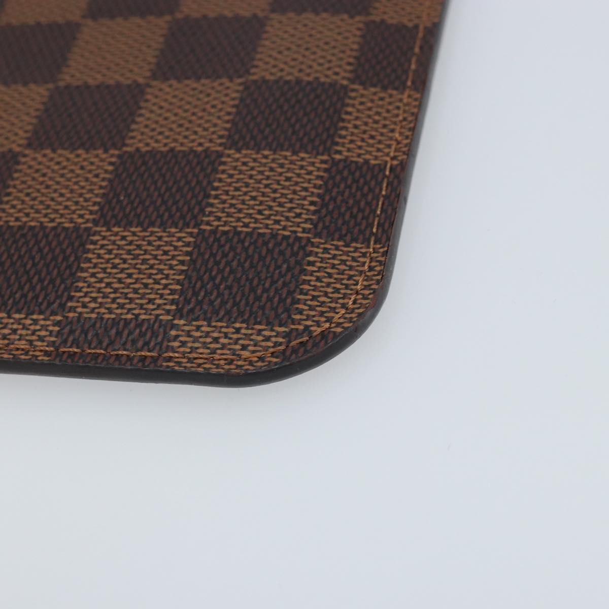 LOUIS VUITTON Damier Ebene Neverfull PM Pouch LV Auth ARZ173