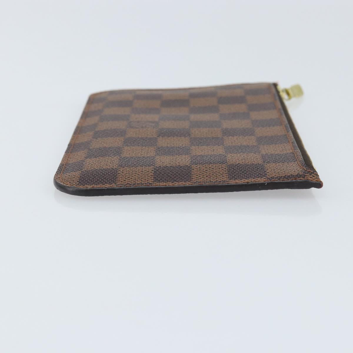 LOUIS VUITTON Damier Ebene Neverfull PM Pouch LV Auth ARZ173