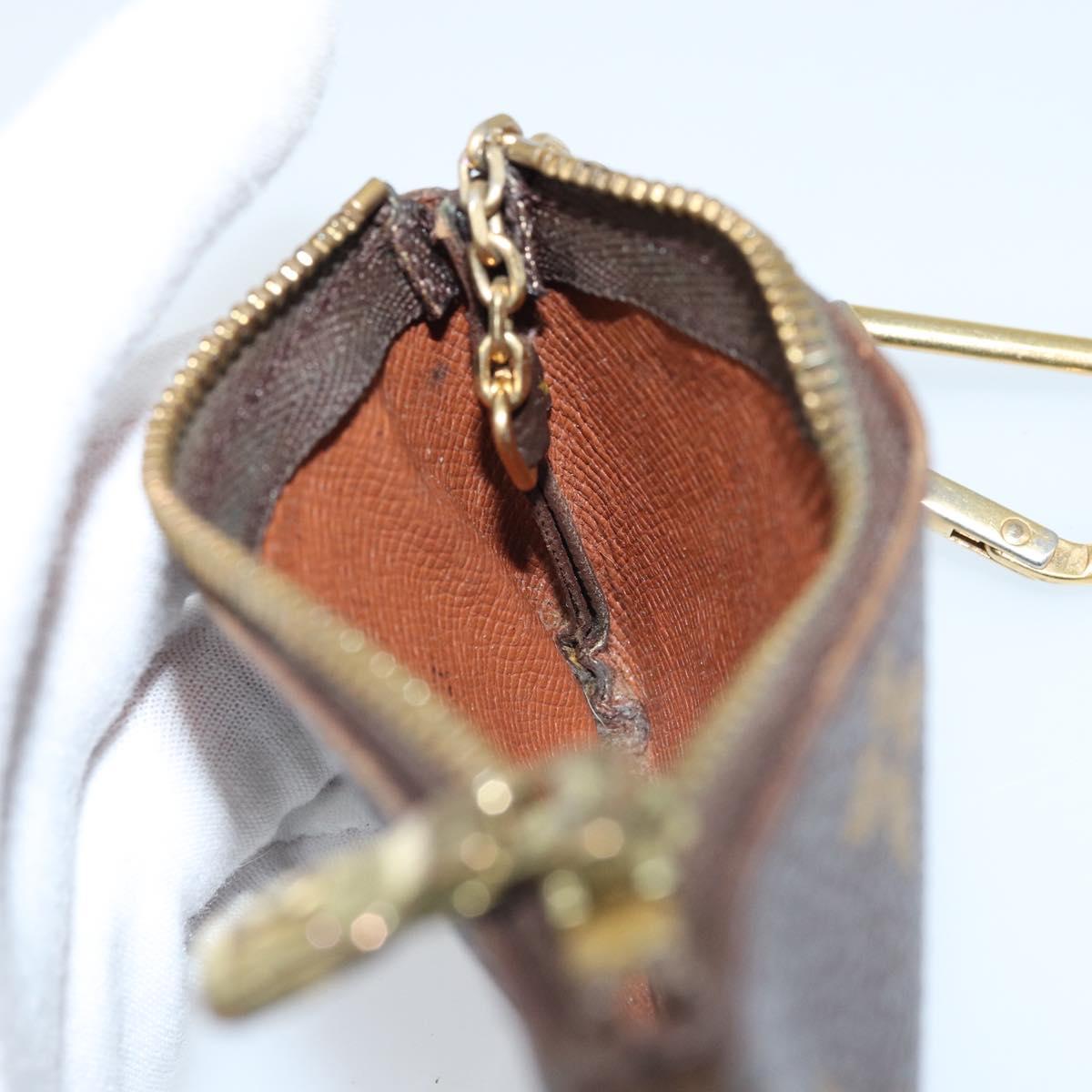 LOUIS VUITTON Monogram Pochette Cles Coin Purse M62650 LV Auth ARZ177