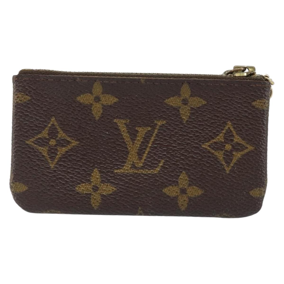 LOUIS VUITTON Monogram Pochette Cles Coin Purse M62650 LV Auth ARZ177