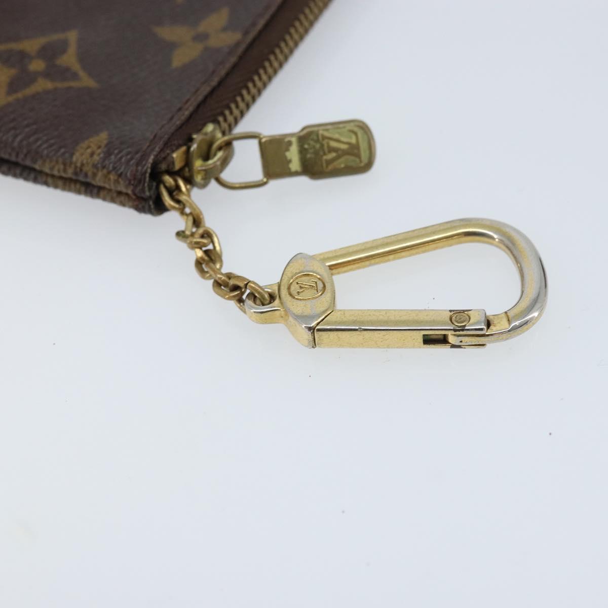 LOUIS VUITTON Monogram Pochette Cles Coin Purse M62650 LV Auth ARZ178