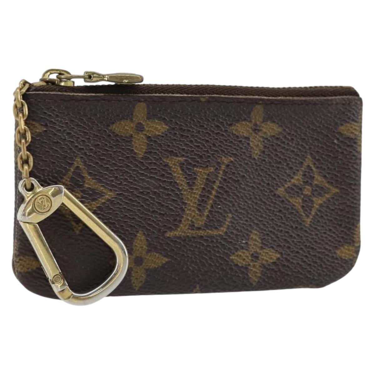 LOUIS VUITTON Monogram Pochette Cles Coin Purse M62650 LV Auth ARZ178