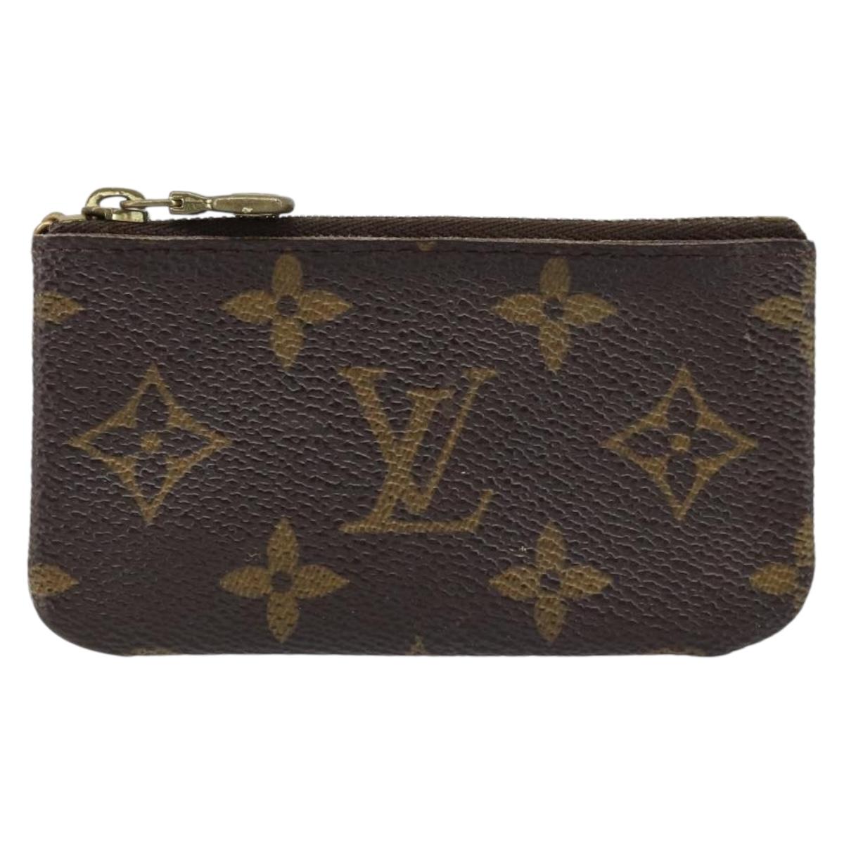 LOUIS VUITTON Monogram Pochette Cles Coin Purse M62650 LV Auth ARZ178