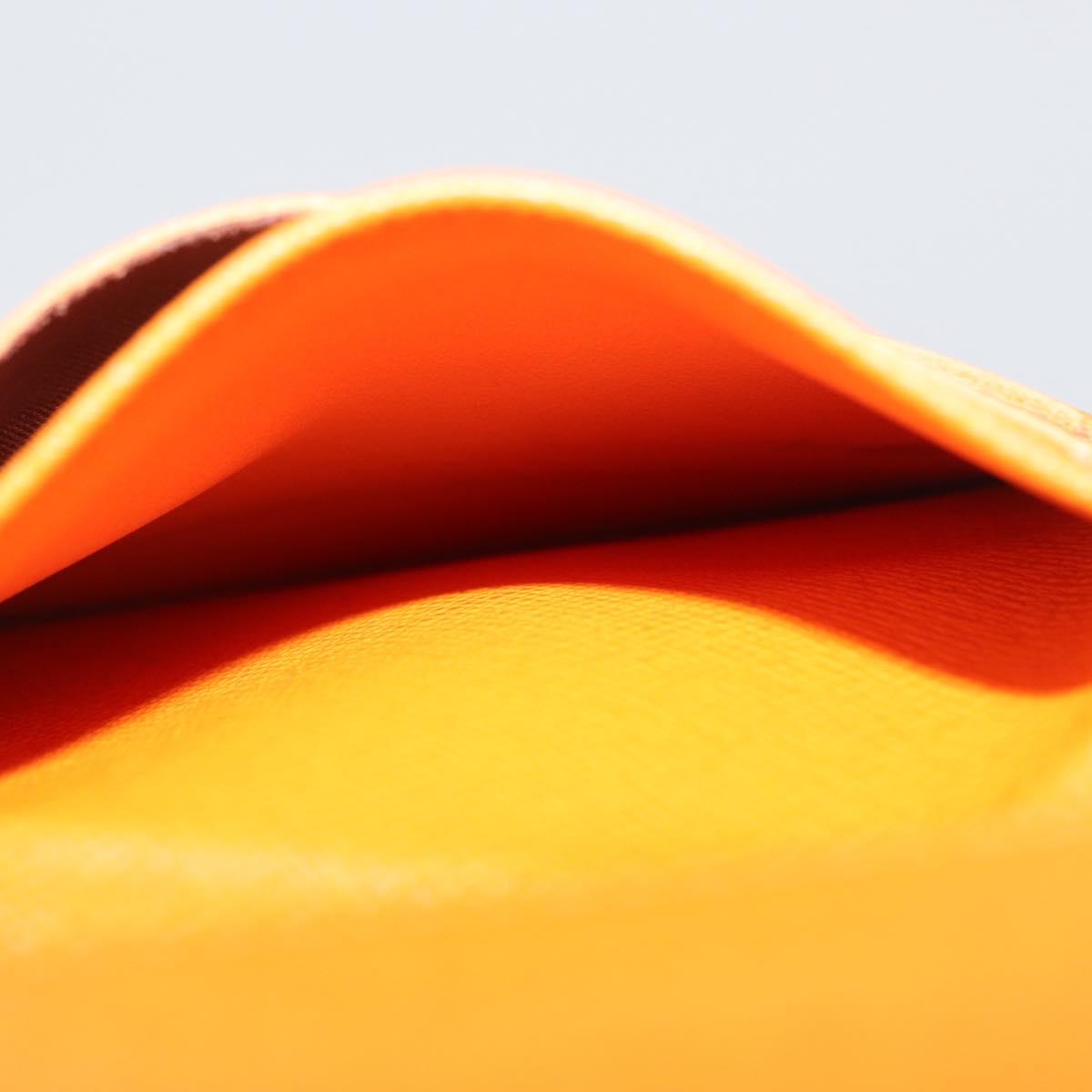 LOUIS VUITTON Epi Portefeuille Elise Wallet Orange Mandarin M6348H Auth ARZ182
