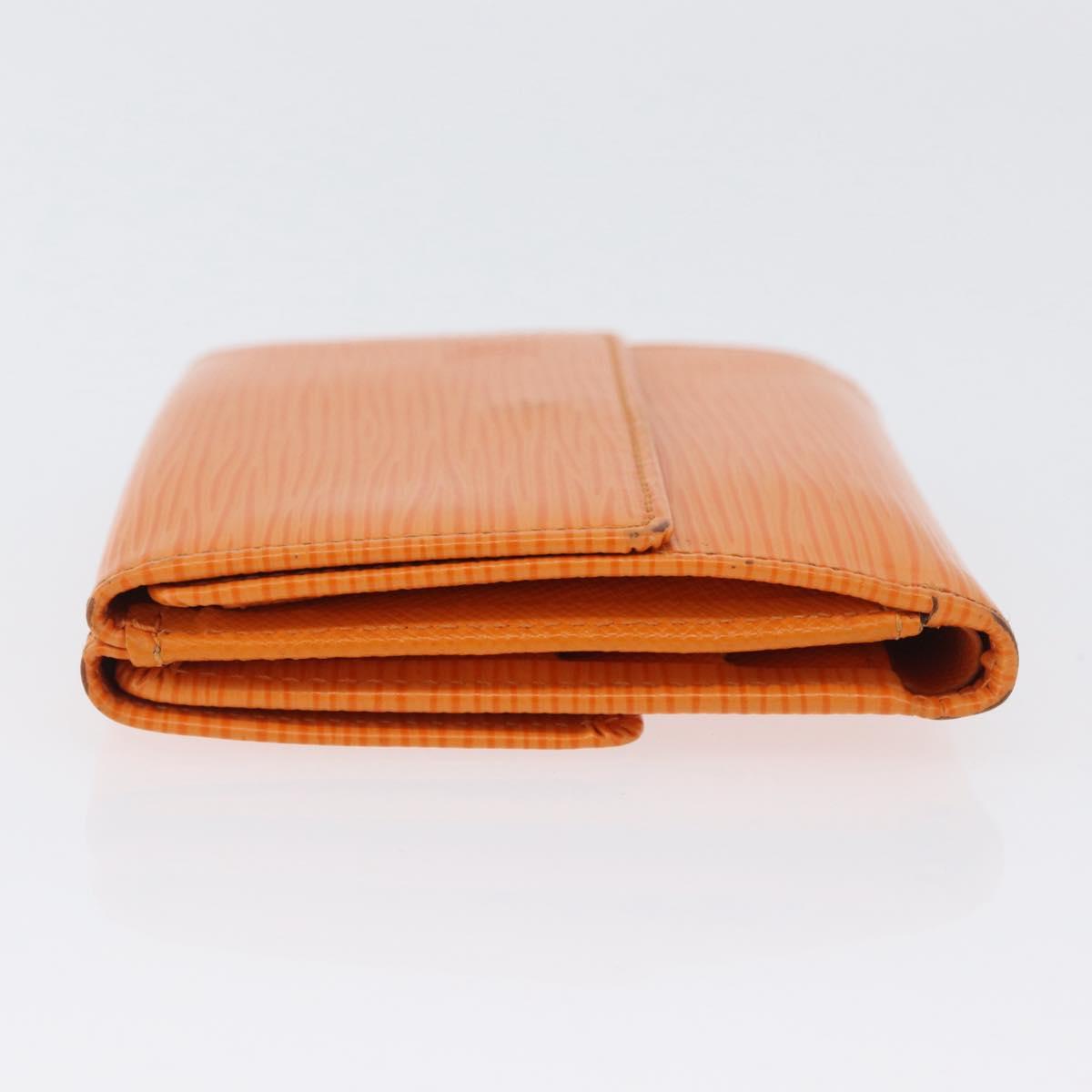 LOUIS VUITTON Epi Portefeuille Elise Wallet Orange Mandarin M6348H Auth ARZ182