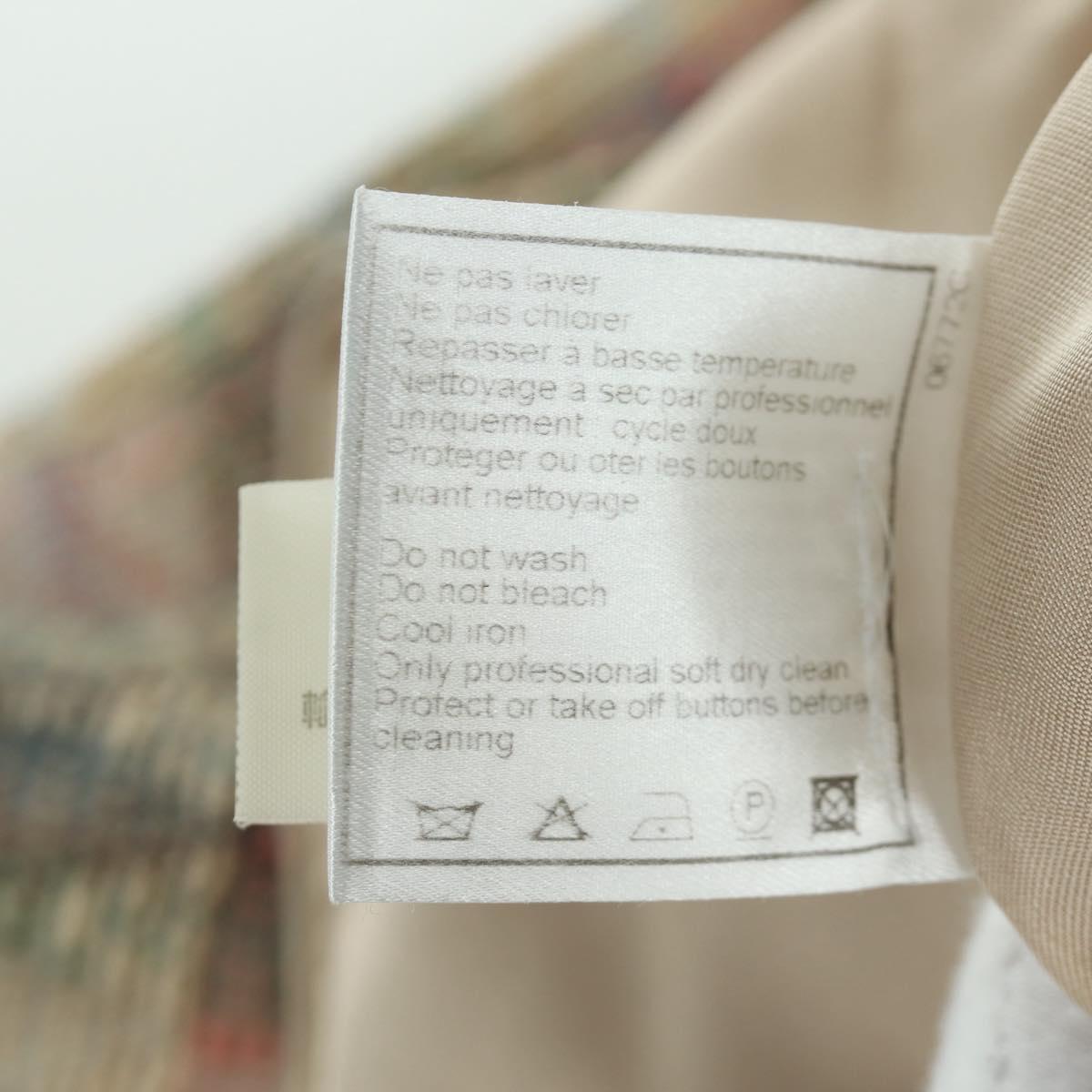 CHANEL Jacket Skirt Setup Jacket Tweed Multicolor CC Auth ARZ186V