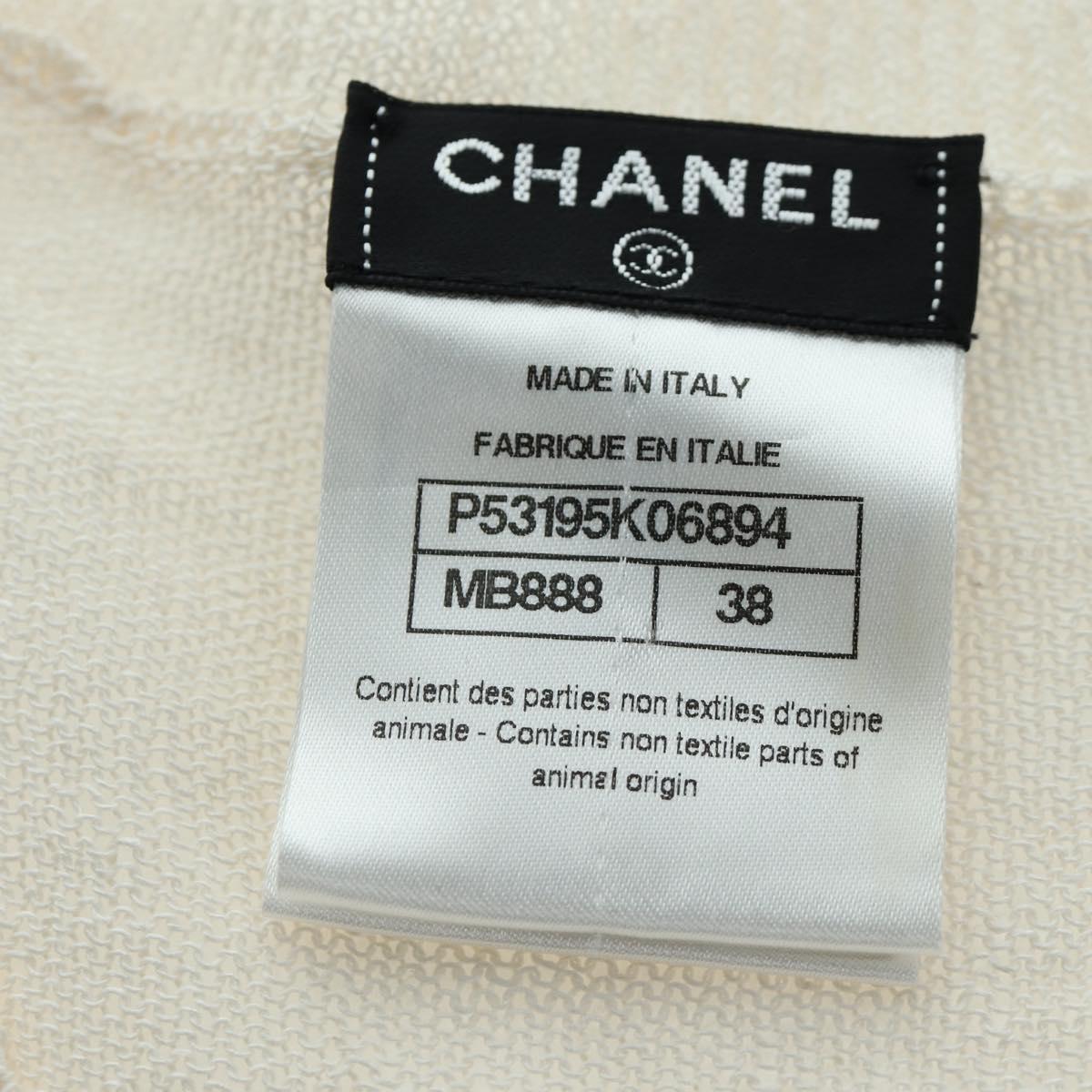 CHANEL Icon Series Sweater Silk Size 38 Multicolor CC Auth ARZ188V