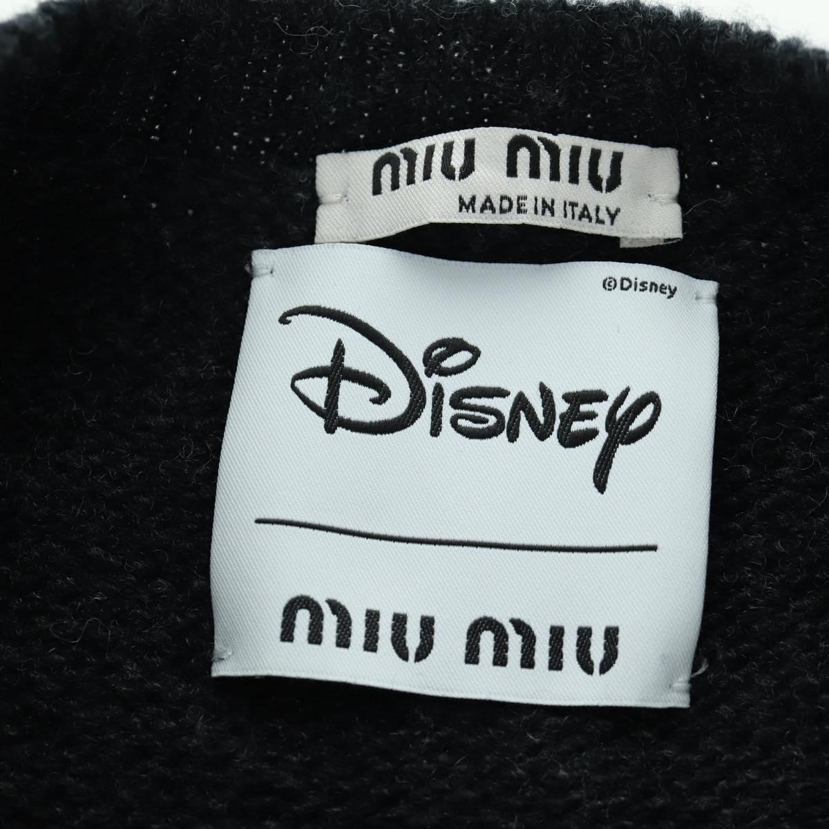 Miu Miu Disney Collaboration Knit Vest Cotton Black Auth ARZ190M
