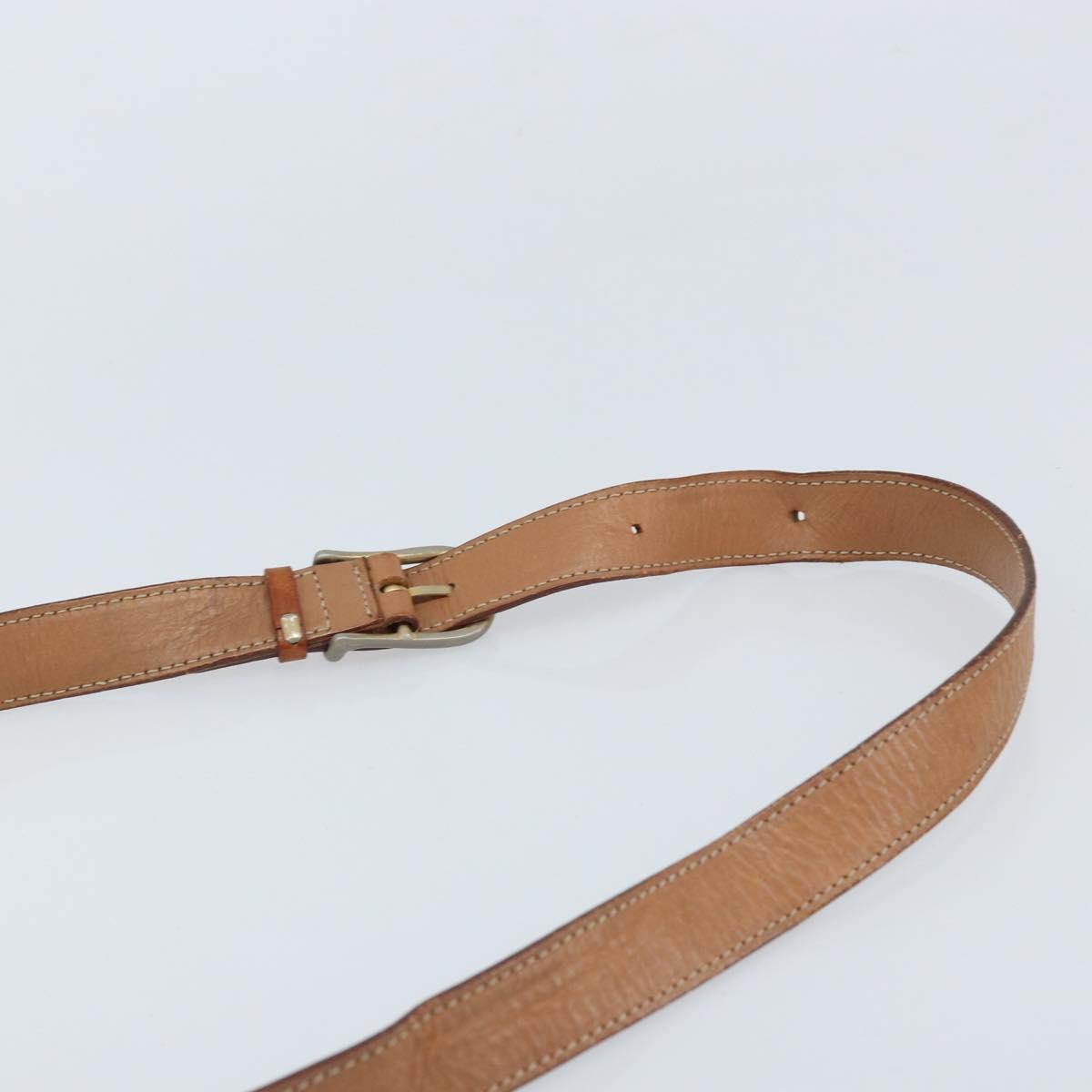 CELINE Macadam Canvas Shoulder Bag PVC Beige Gold Auth ARZ209